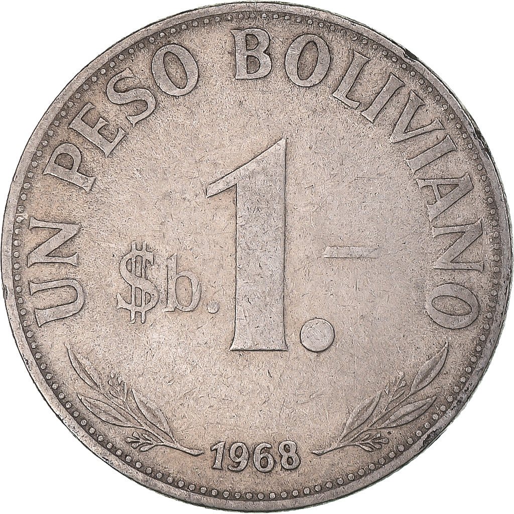 Monnaie, Bolivie, Peso Boliviano, 1968