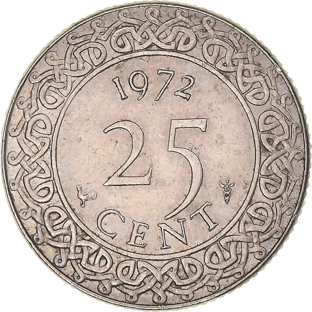 Moeda, Suriname, 25 Cents, 1972
