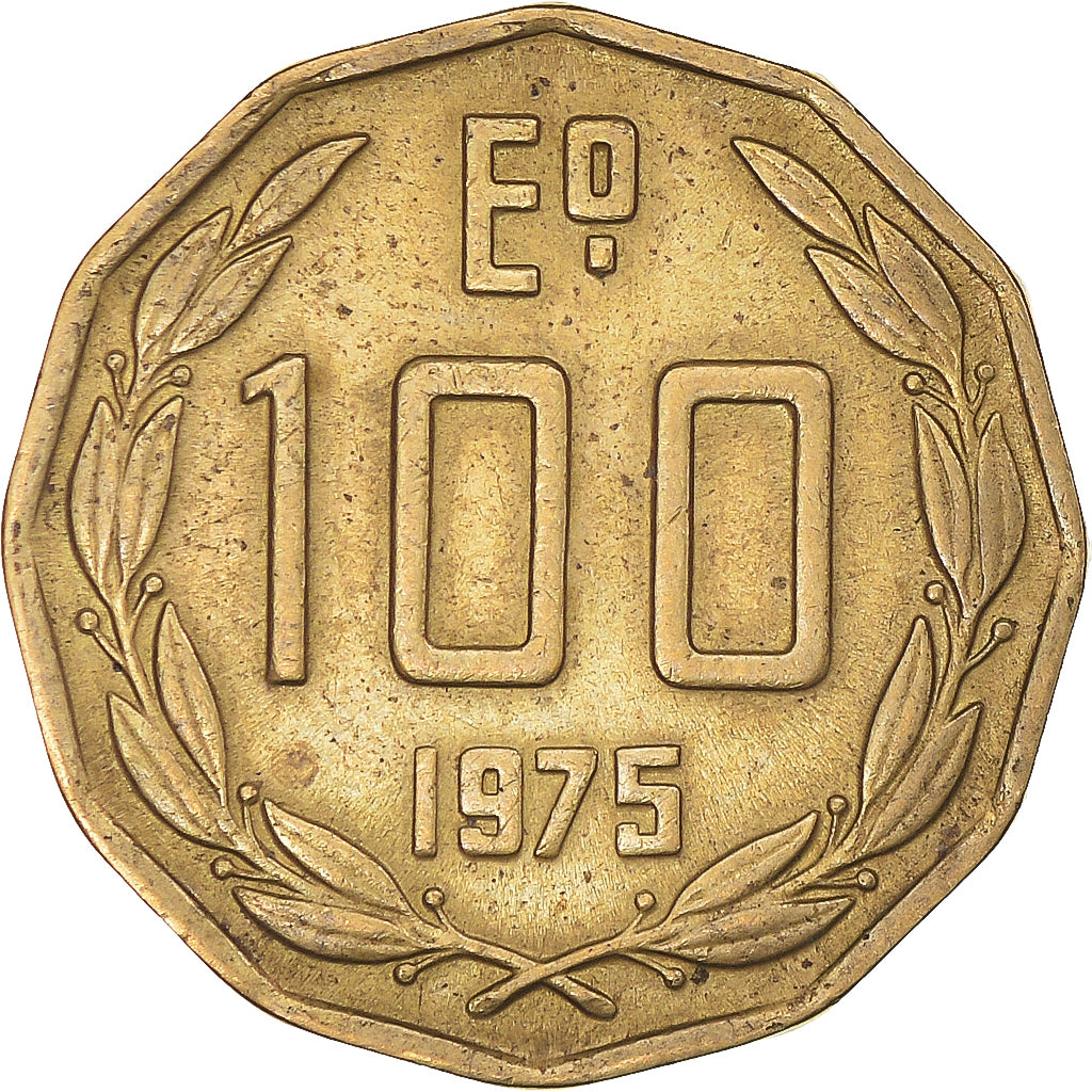 Moeda, Chile, 100 Escudos, 1975