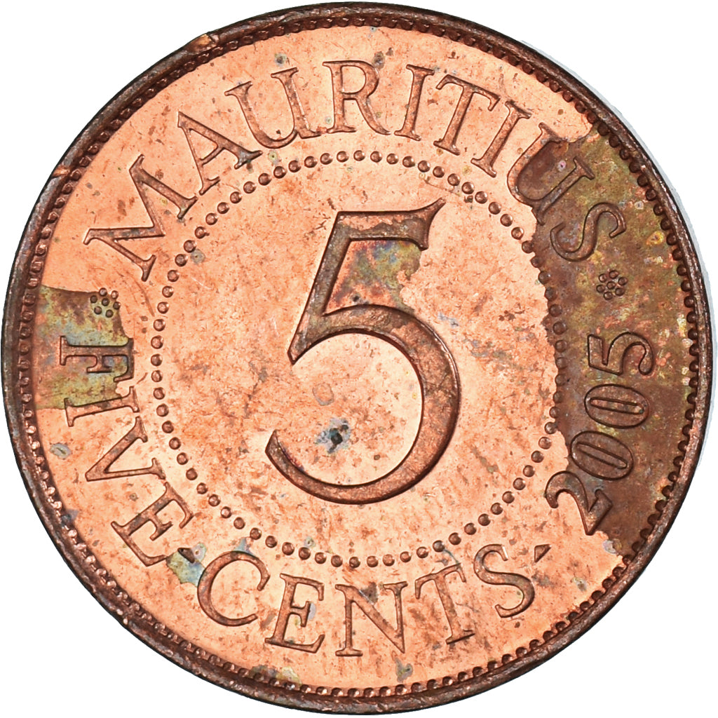 Moneta, Mauritius, 5 Cents, 2005