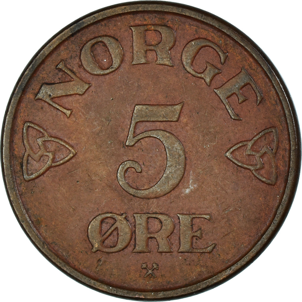 Münze, Norwegen, 5 Öre, 1954