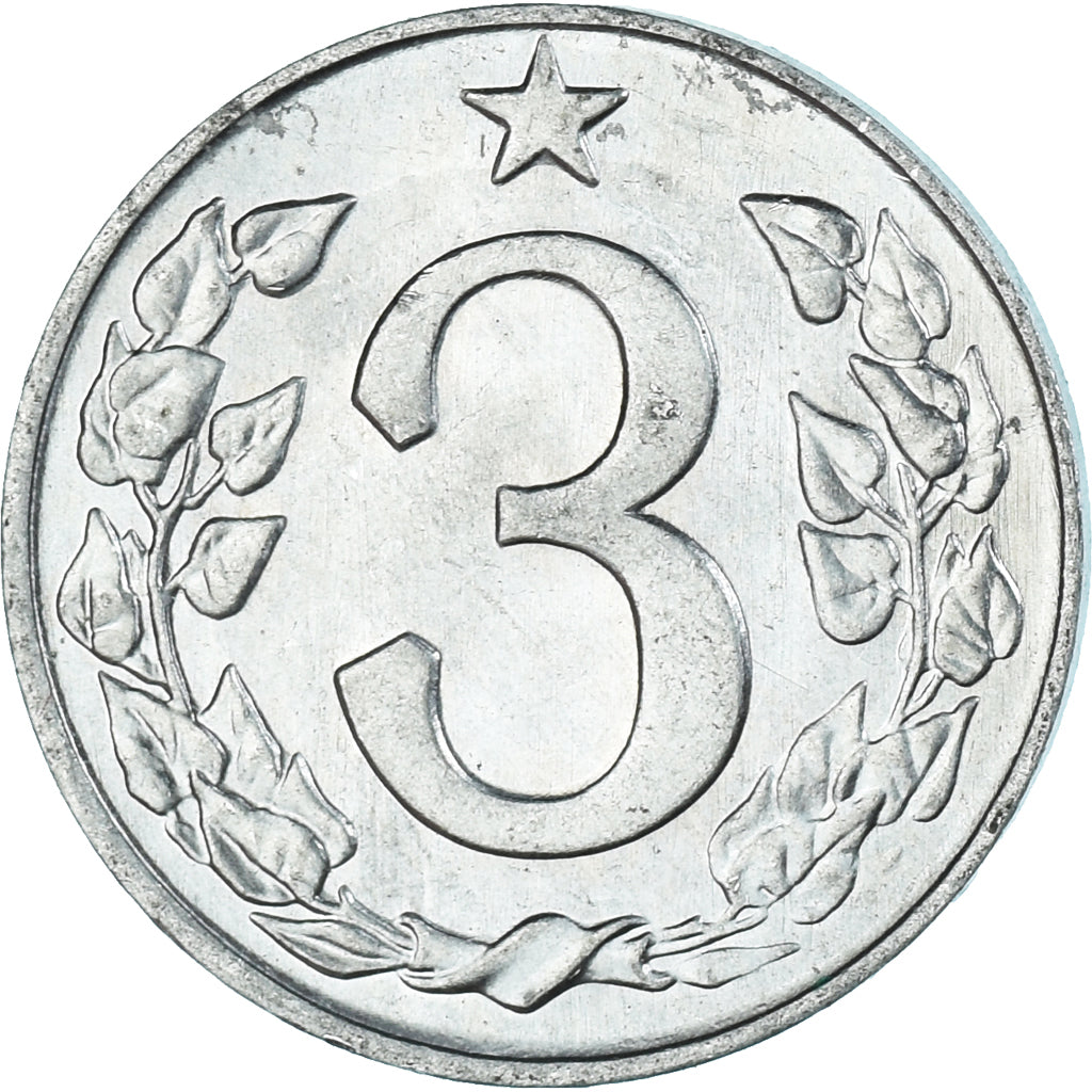 Moneda, Checoslovaquia, 3 Halere, 1963