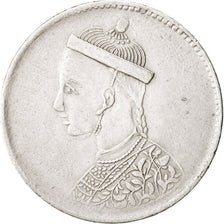 Tibet, Rupee, Undated, Chengdu, EF(40-45), Silver, KM:3.2