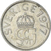 Monnaie, Suède, 5 Kronor, 1977