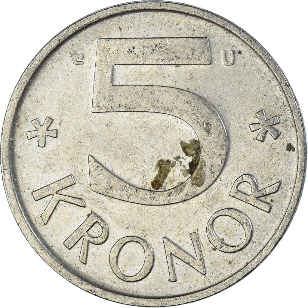 Coin, Sweden, 5 Kronor, 1977