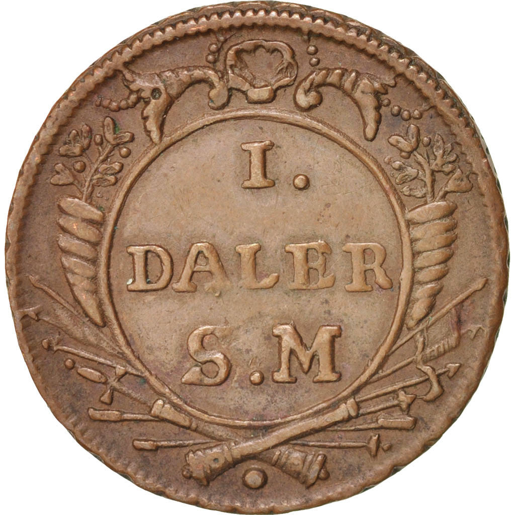 Sweden, Carl XII, Daler, 1718, AU(55-58), Copper, KM:A356