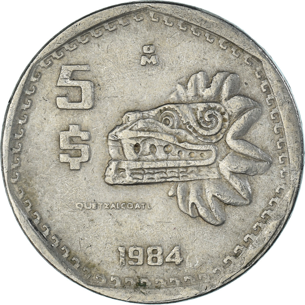 Coin, Mexico, 5 Pesos, 1984