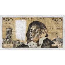 France, 500 Francs, Pascal, 1973, X.30, VF(30-35), Fayette:71.9