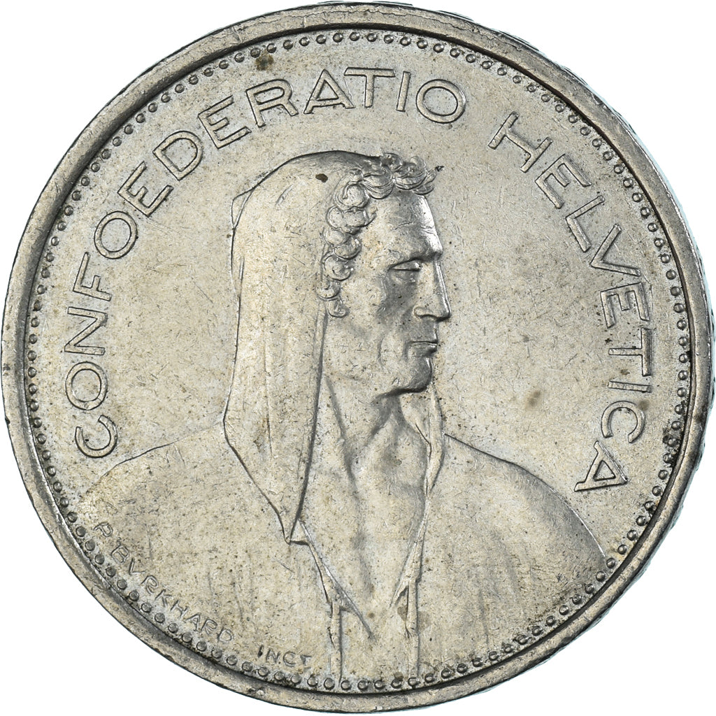 Monnaie, Suisse, 5 Francs, 1968