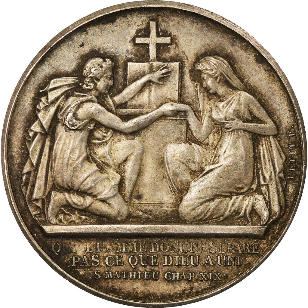 Frankreich, Medaille, Noces , Mariage, Religions & beliefs, Petit, SS+, Silber