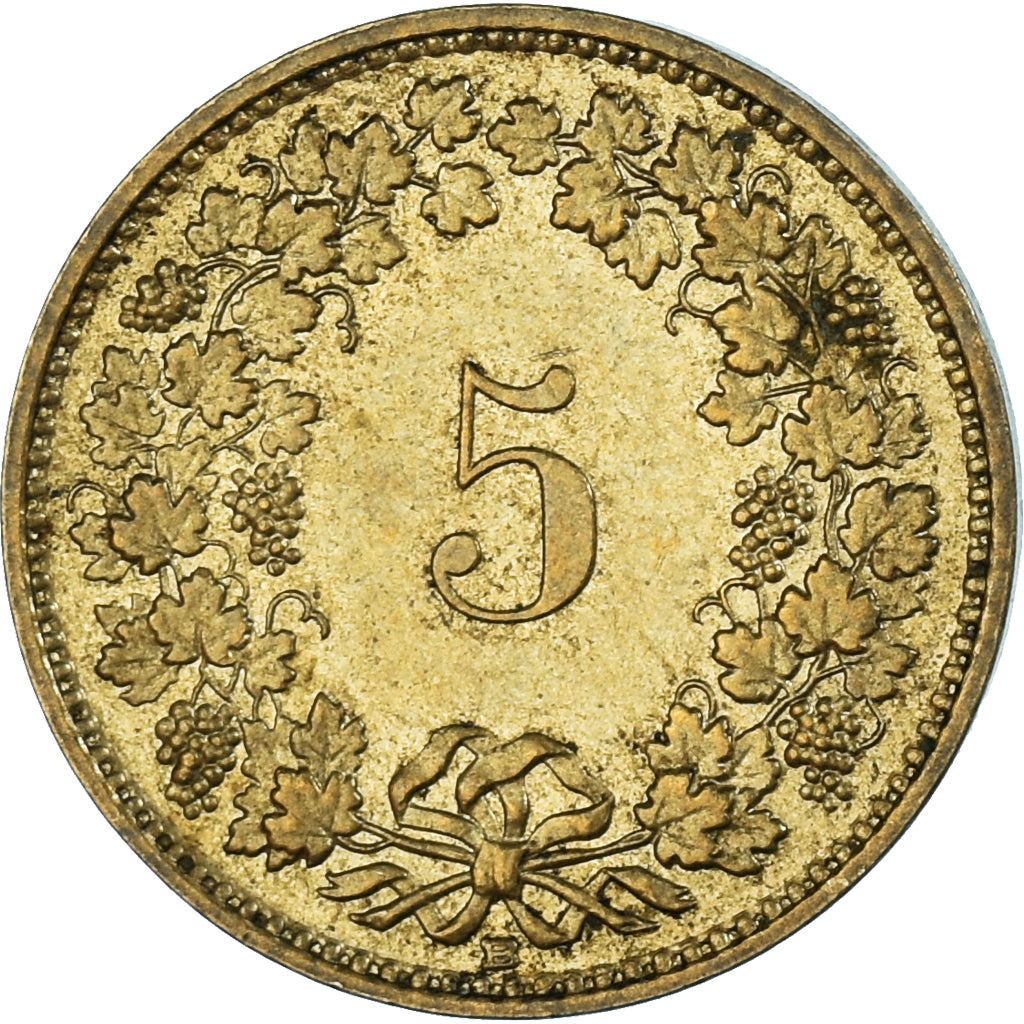 Moneta, Svizzera, 5 Rappen, 1987, BB, Alluminio-bronzo