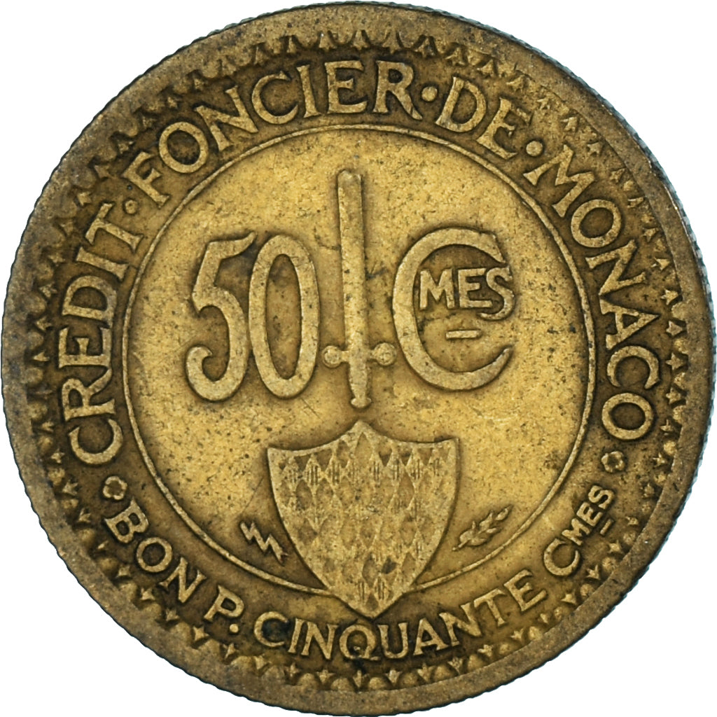 Coin, Monaco, 50 Centimes, 1926