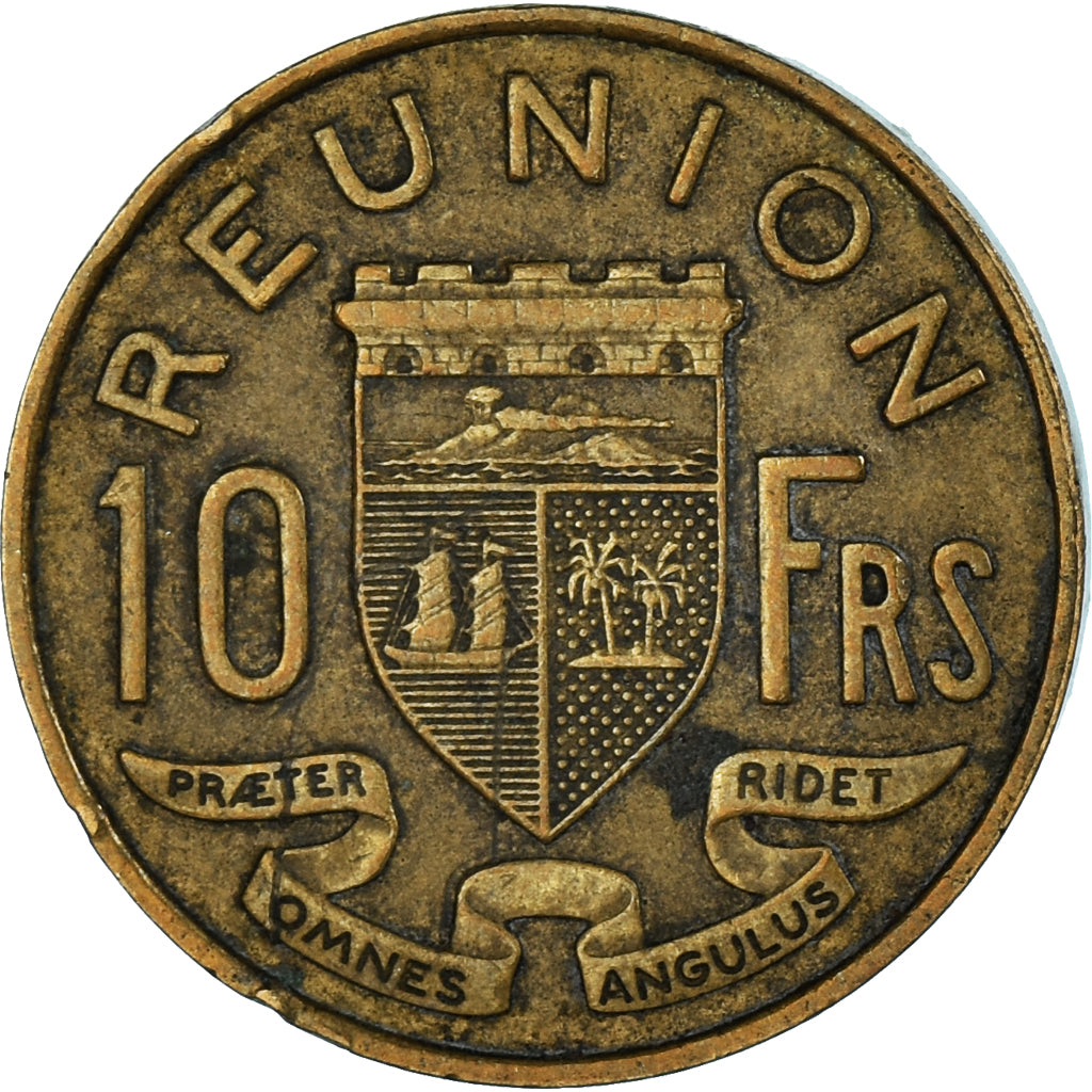 Munten, Réunion, 10 Francs, 1955