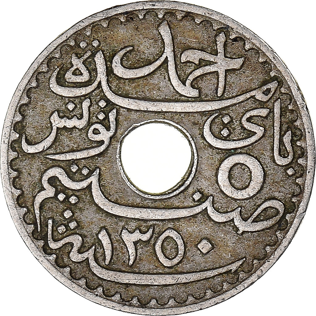 Coin, Tunisia, 5 Centimes, 1931