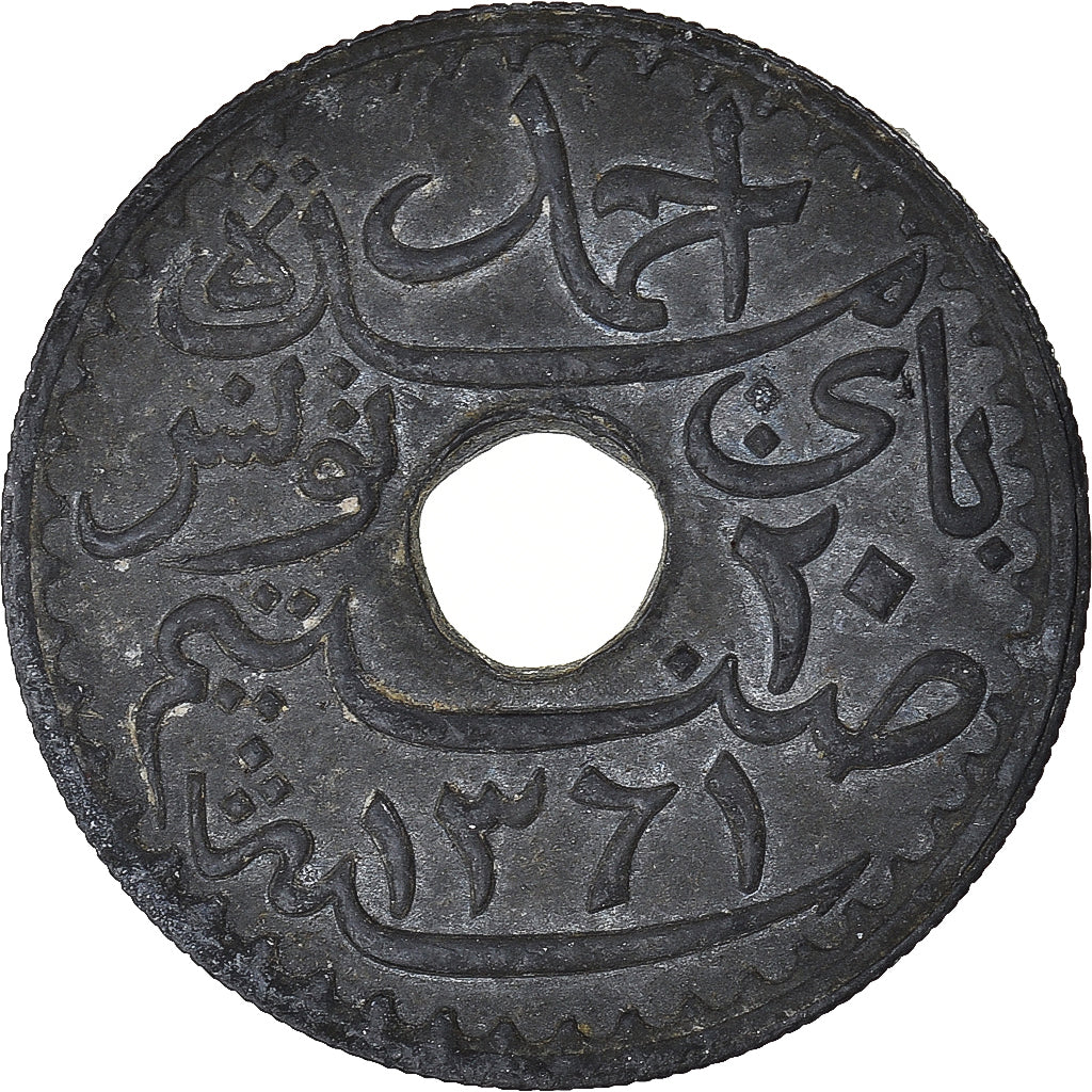 Monnaie, Tunisie, 20 Centimes, 1942