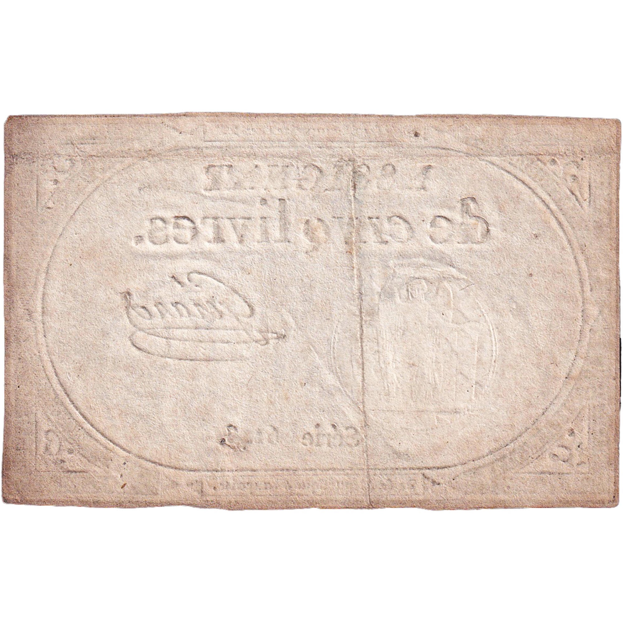 Francia, 5 Livres, An 2, SERIE 6146, MB+, KM:A76, Lafaurie:171