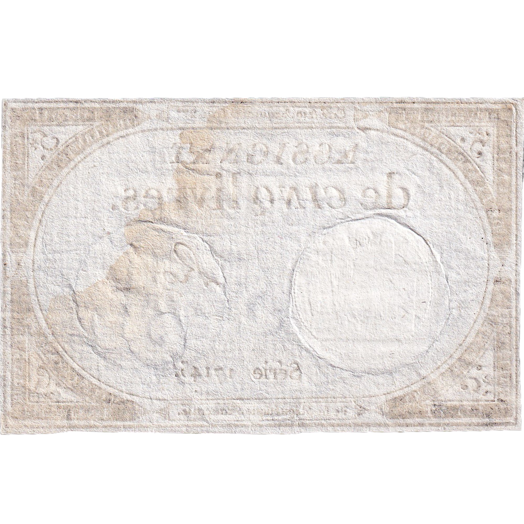 Frankrijk, 5 Livres, An 2, SERIE 17145, TB+, KM:A76, Lafaurie:171