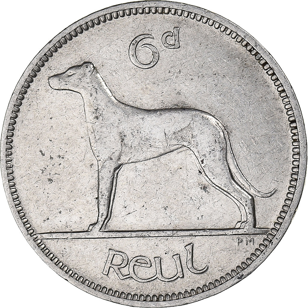 Moneta, Irlanda, 6 Pence, 1928