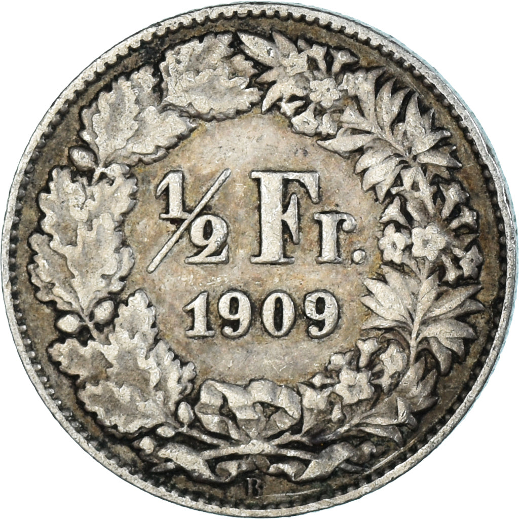 Coin, Switzerland, 1/2 Franc, 1909