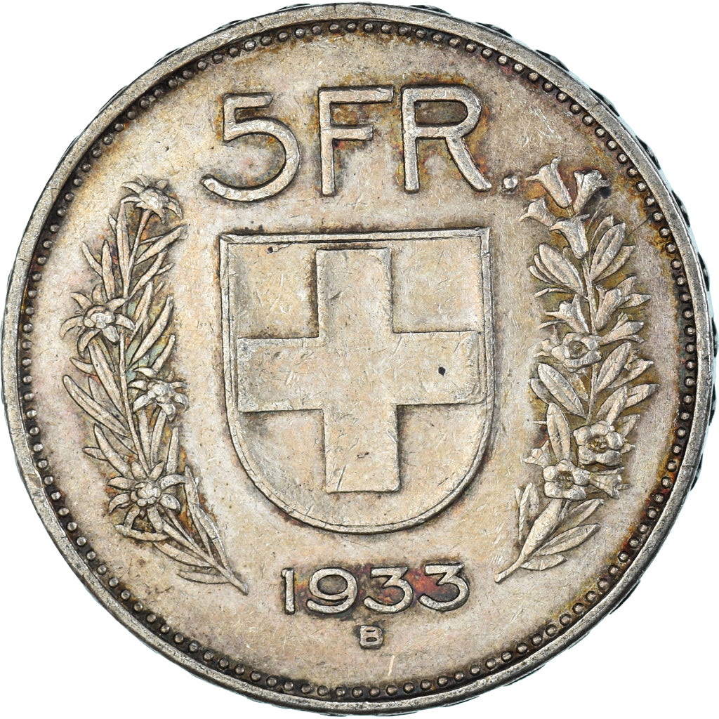 Coin, Switzerland, 5 Francs, 1933
