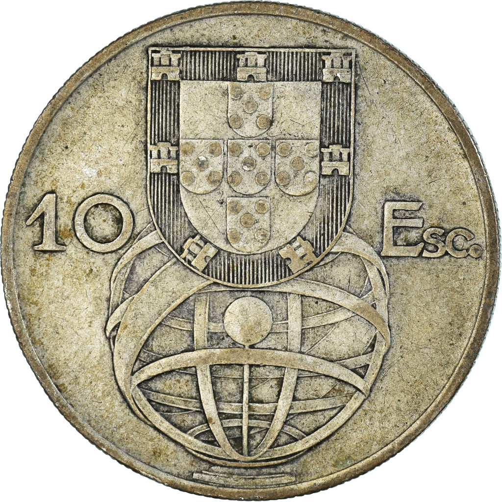 Coin, Portugal, 10 Escudos, 1955
