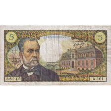France, 5 Francs, Pasteur, 1969, A.101, VF(20-25), Fayette:61.10