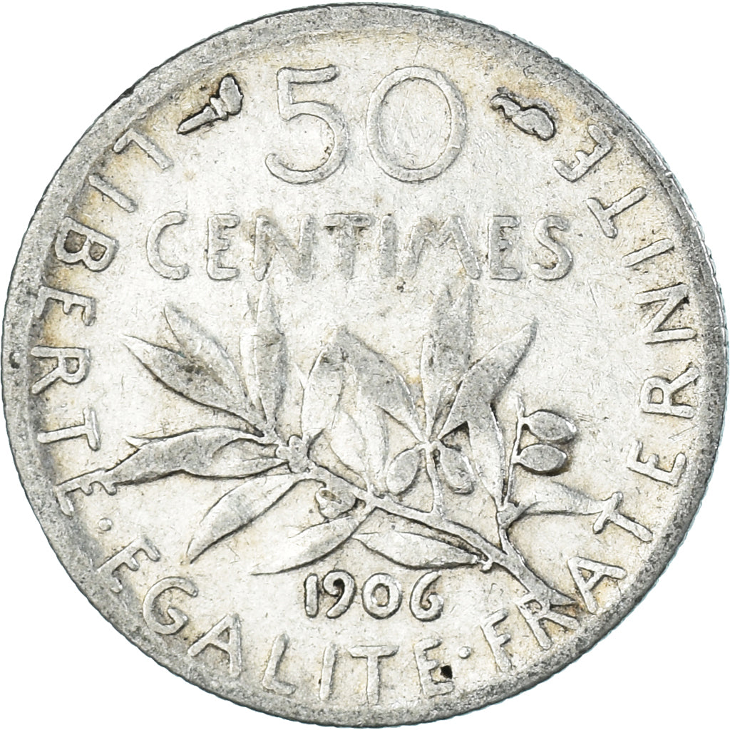 Munten, Frankrijk, 50 Centimes, 1906