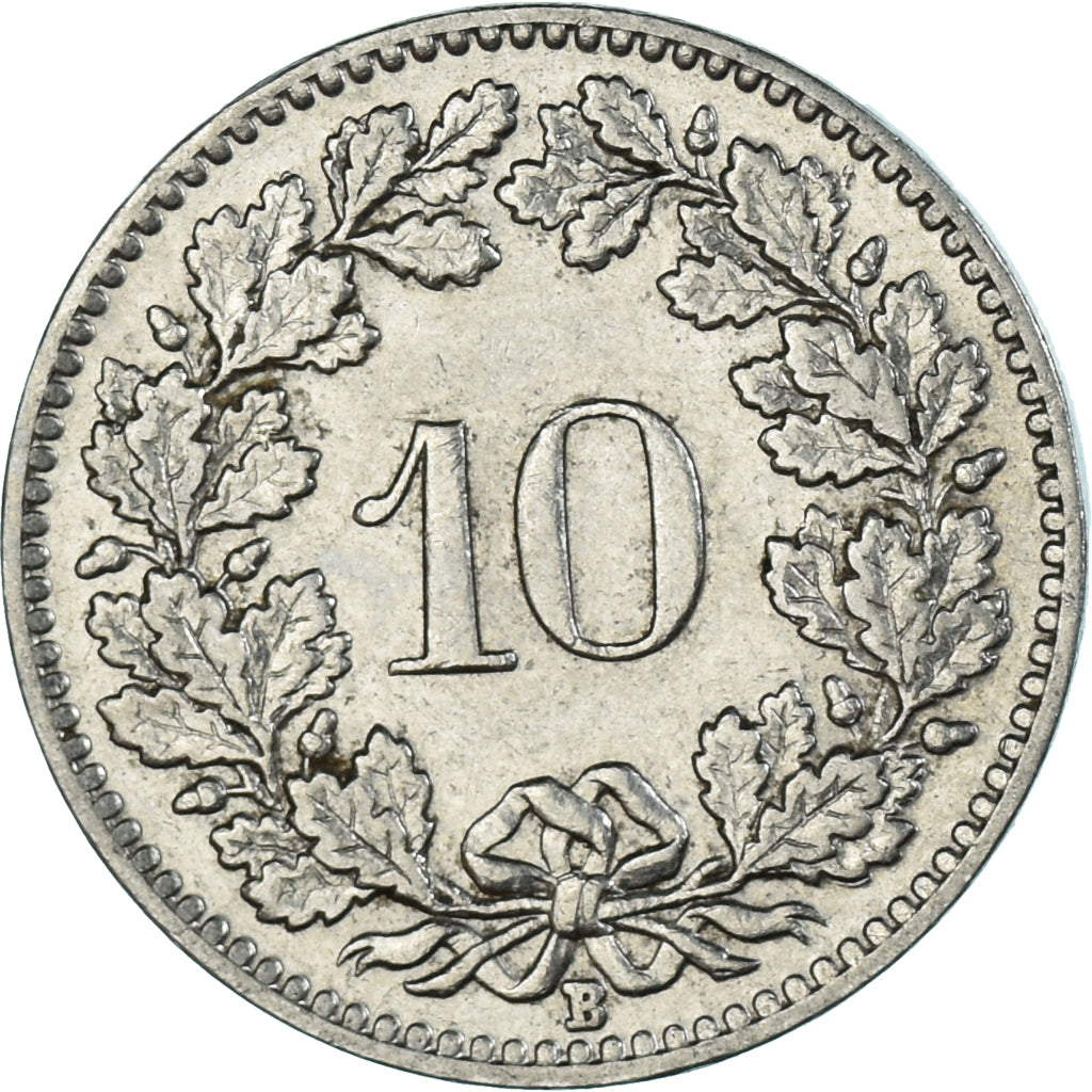 Moneta, Svizzera, 10 Rappen, 1939, BB, Nichel