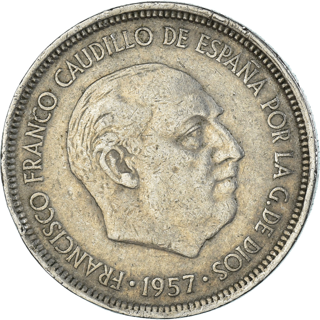 Moeda, Espanha, 5 Pesetas, 1968