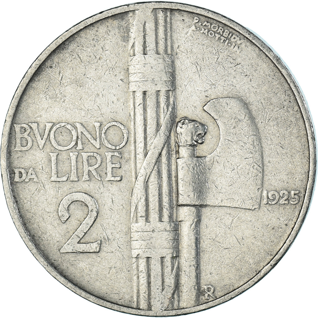 Munten, Italië, 2 Lire, 1925