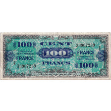 France, 100 Francs, Drapeau/France, 1945, 33907239, TB+, Fayette:VF25.4