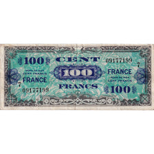 France, 100 Francs, Drapeau/France, 1945, 09177199, TB+, Fayette:VF25.7
