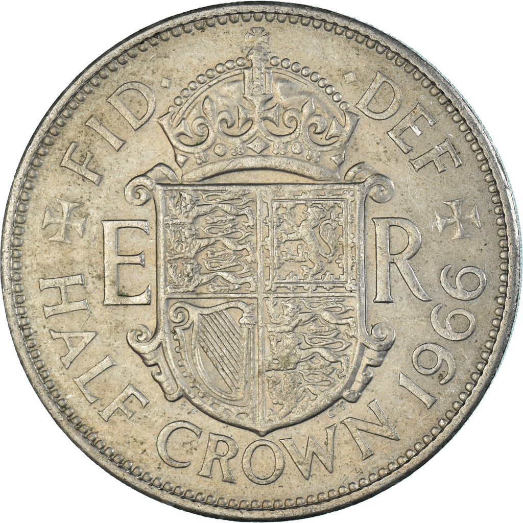 Coin, Great Britain, 1/2 Crown, 1966