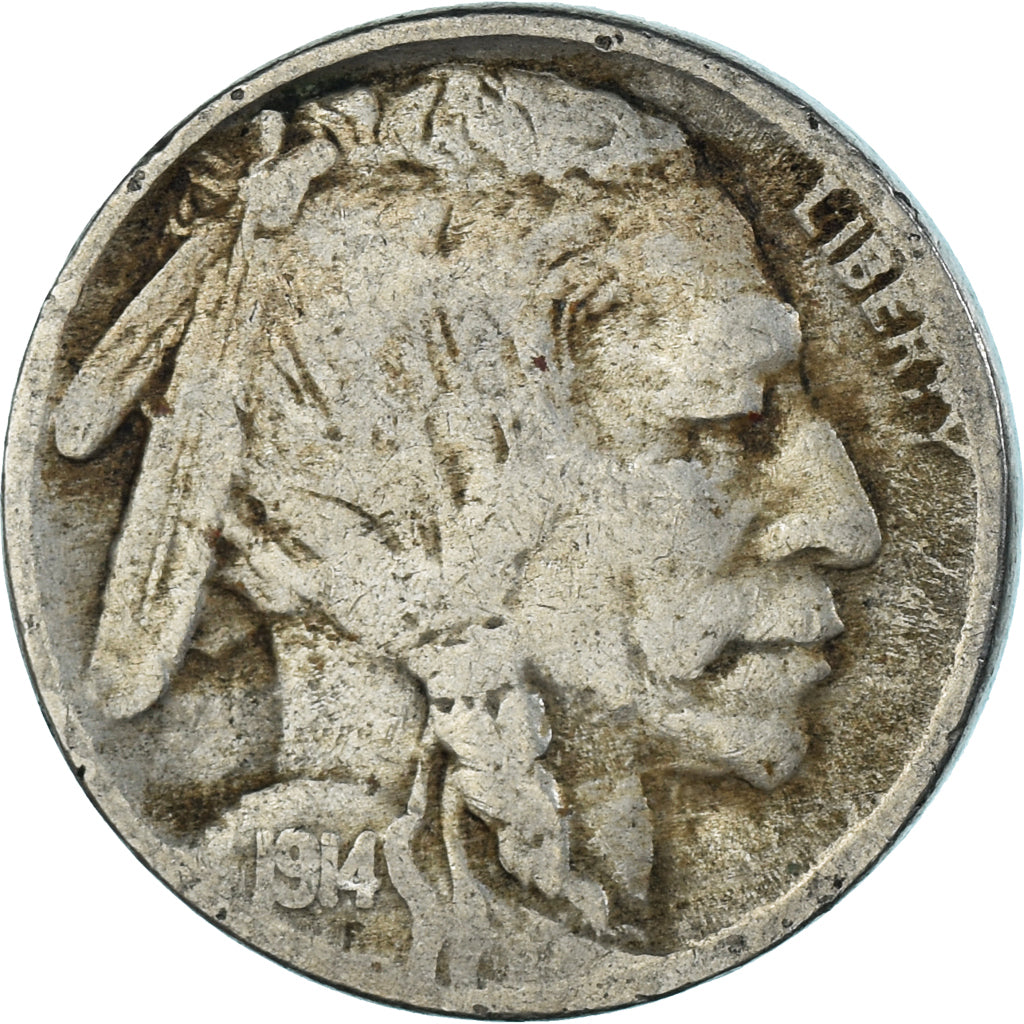 Coin, United States, 5 Cents, 1914