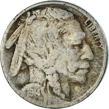 Coin, United States, 5 Cents, 1914