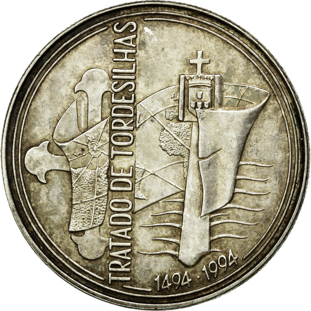 Coin, Portugal, 1000 Escudos, 1994, Lisbon, AU(55-58), Silver, KM:675