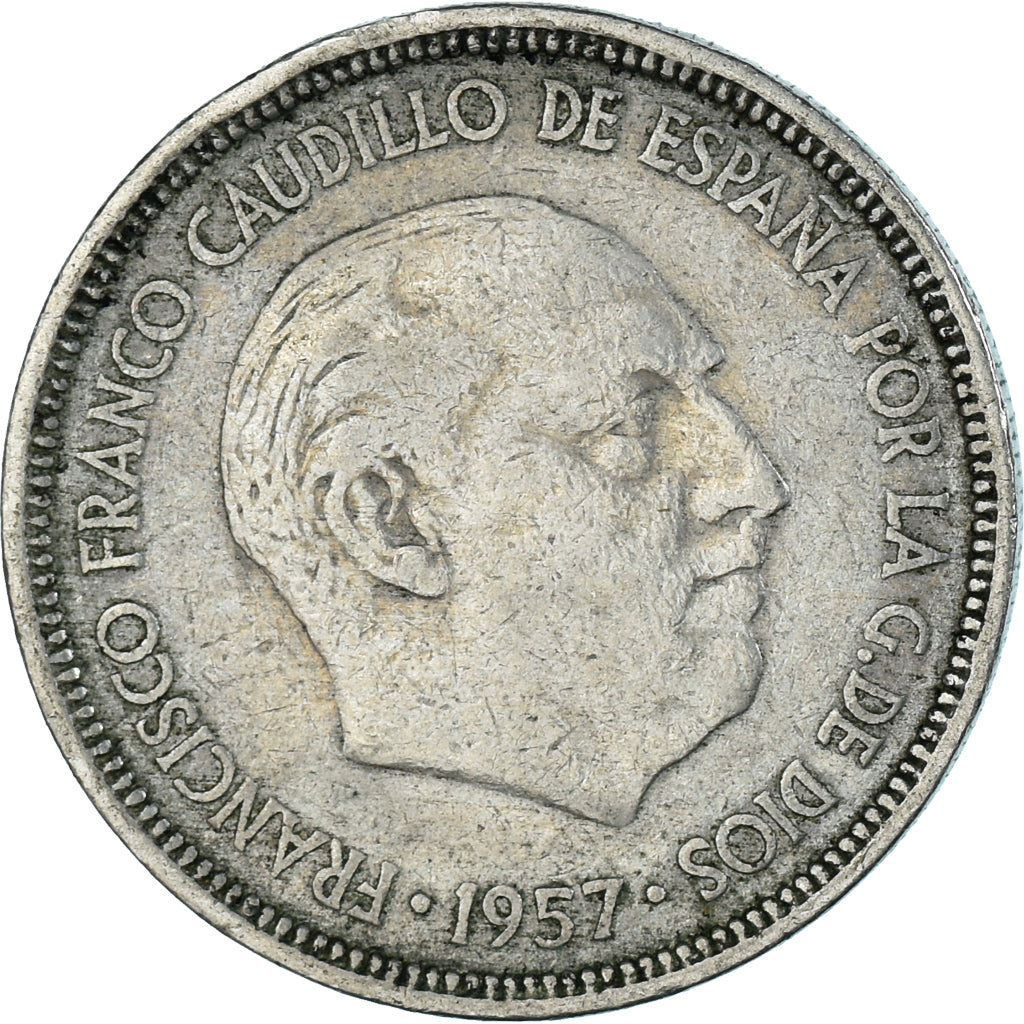 Moneta, Hiszpania, 5 Pesetas, 1959