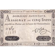 Francia, 5 Livres, 1791, 2A65648, MB+, KM:A42, Lafaurie:137