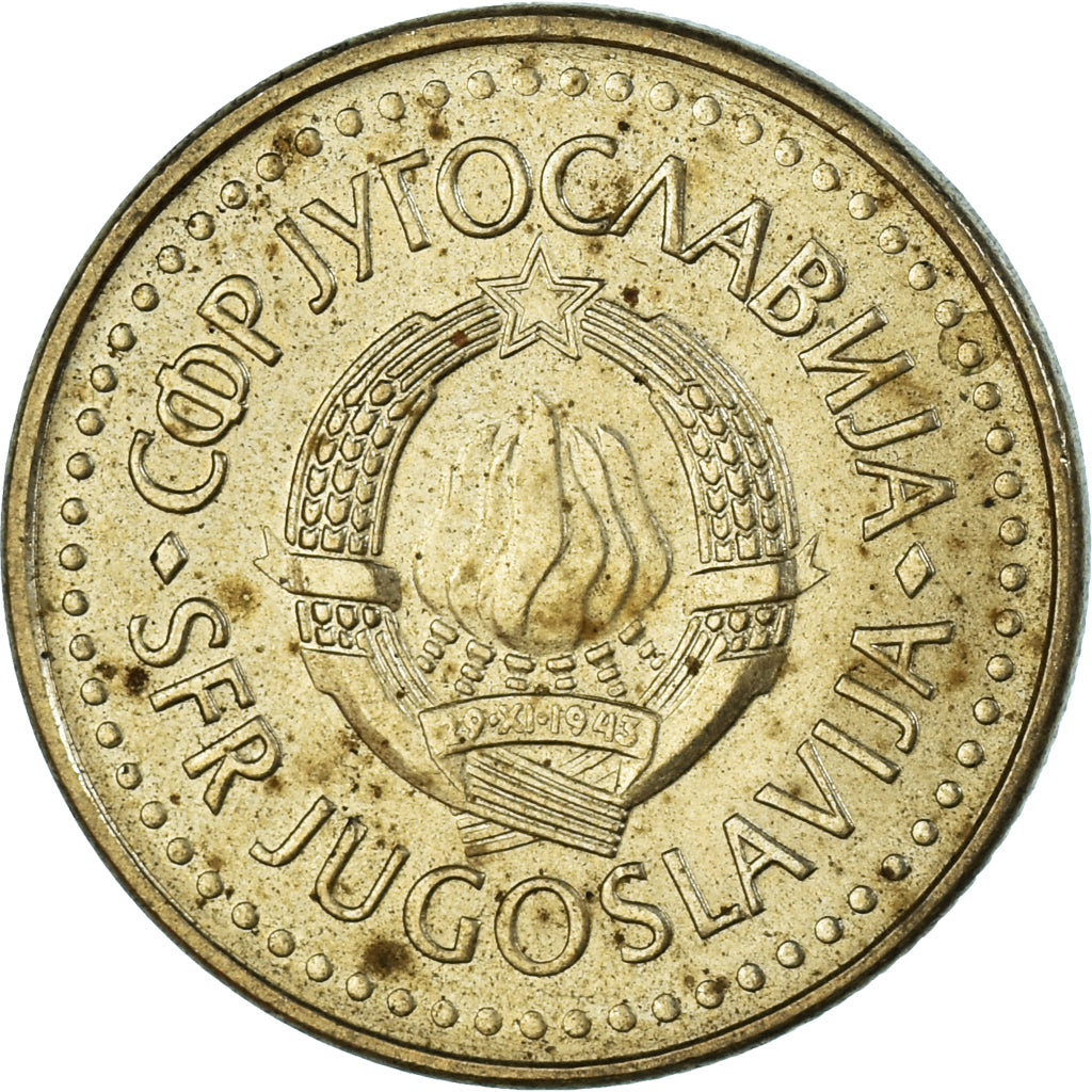 Moneta, Iugoslavia, 5 Dinara, 1986