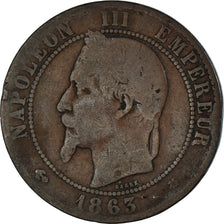 Coin, France, 10 Centimes, 1863