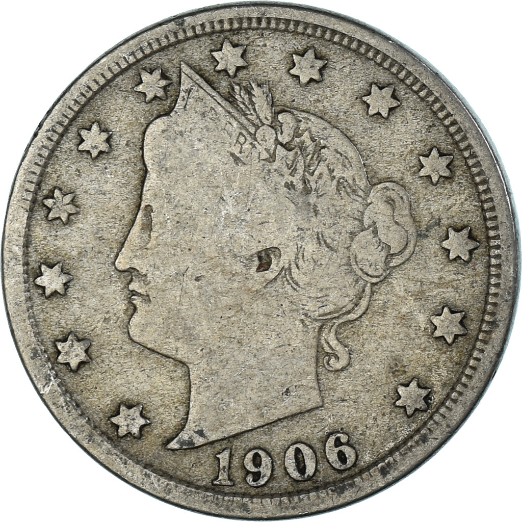Coin, United States, 5 Cents, 1906