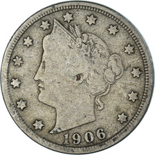 Coin, United States, 5 Cents, 1906