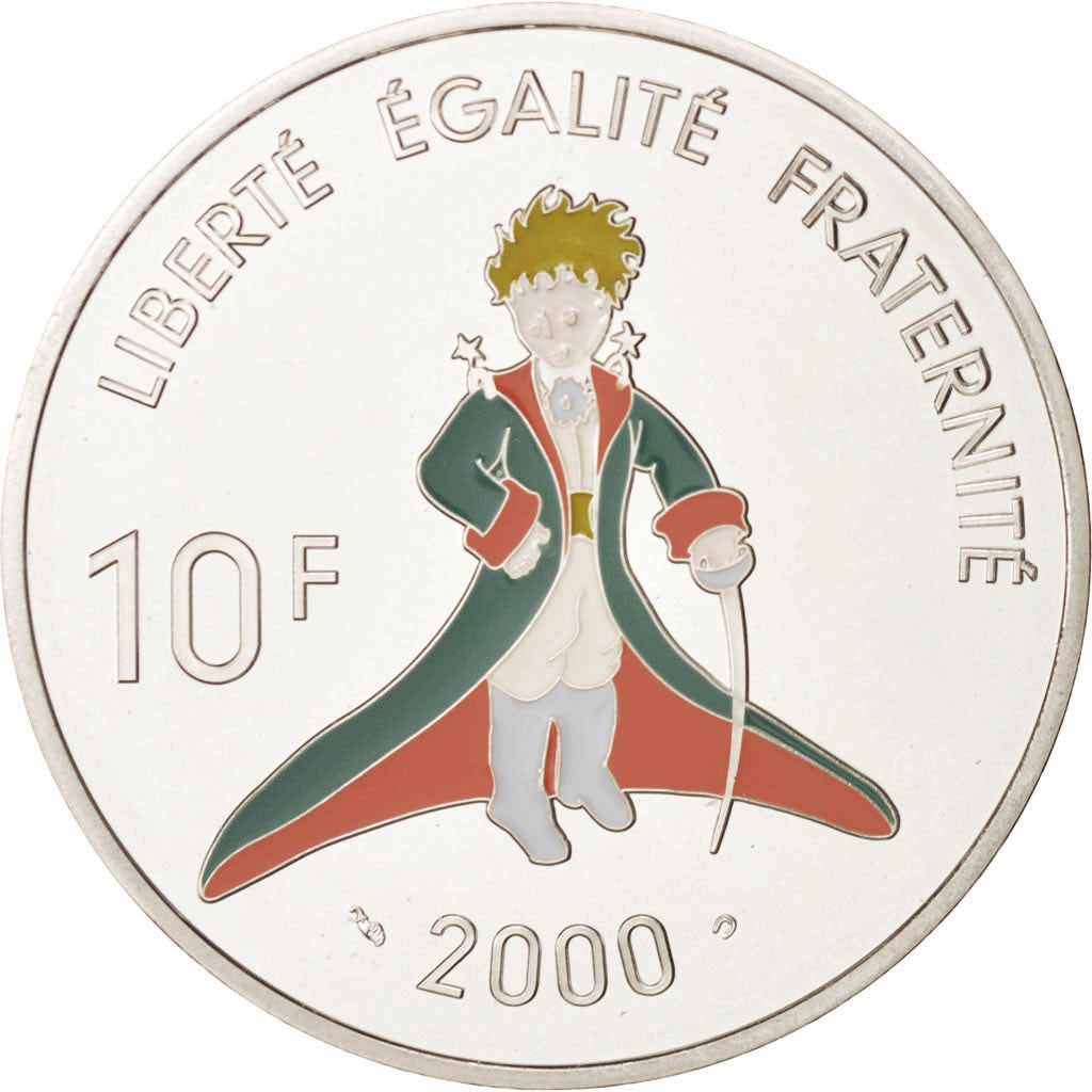 France, 10 Francs, 2000, Paris, MS(63), Silver, KM:1263