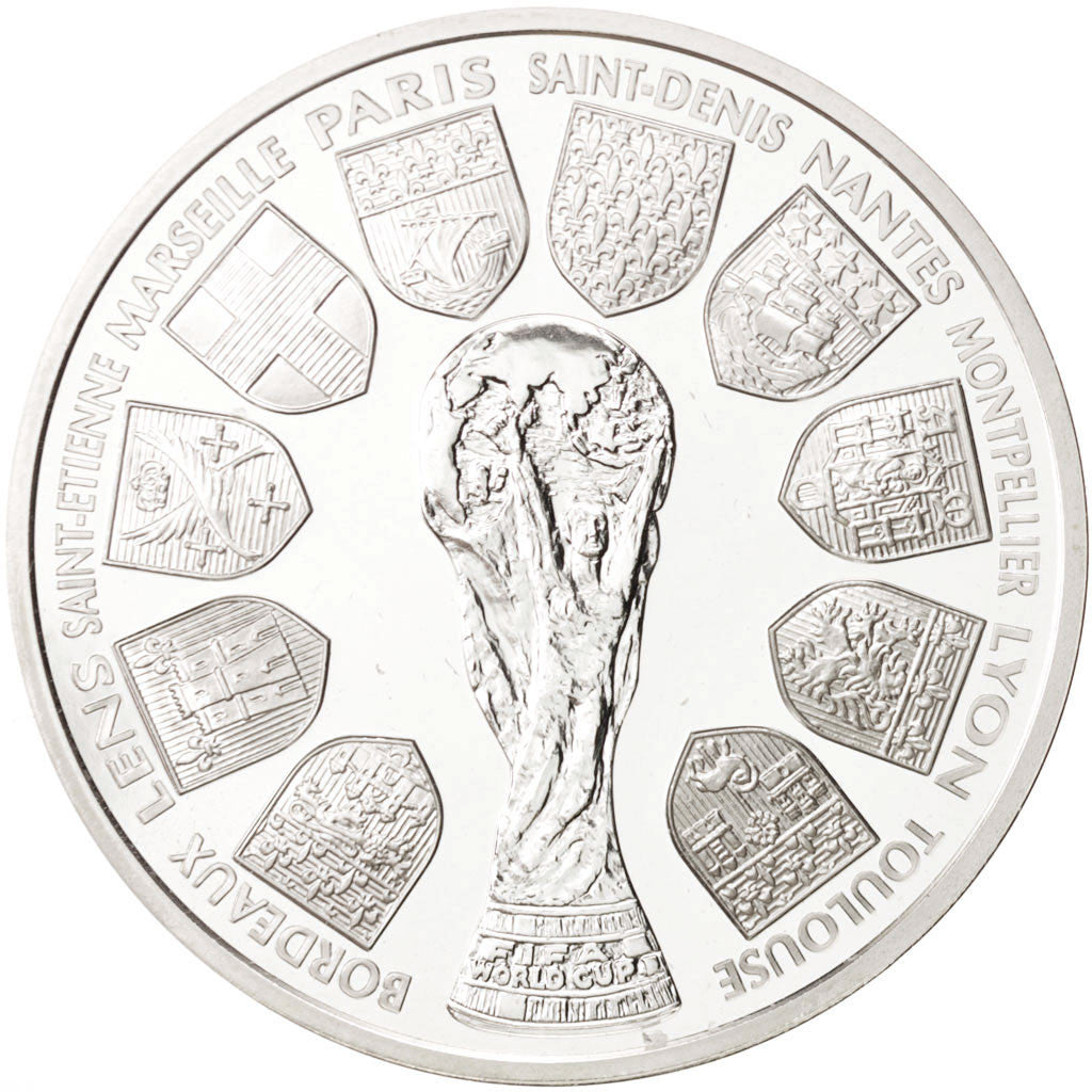 France, 10 Francs, 1998, MS(64), Silver, KM:1167