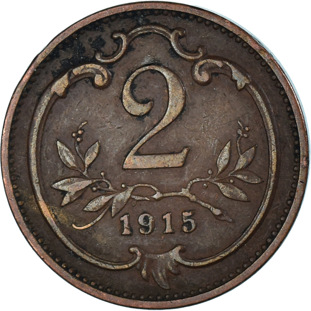 Munten, Oostenrijk, 2 Heller, 1915