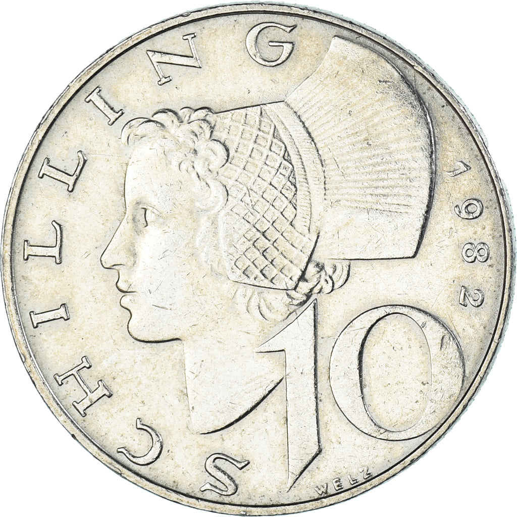 Coin, Austria, 10 Schilling, 1982