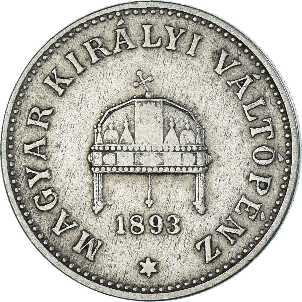 Munten, Hongarije, 20 Fillér, 1893