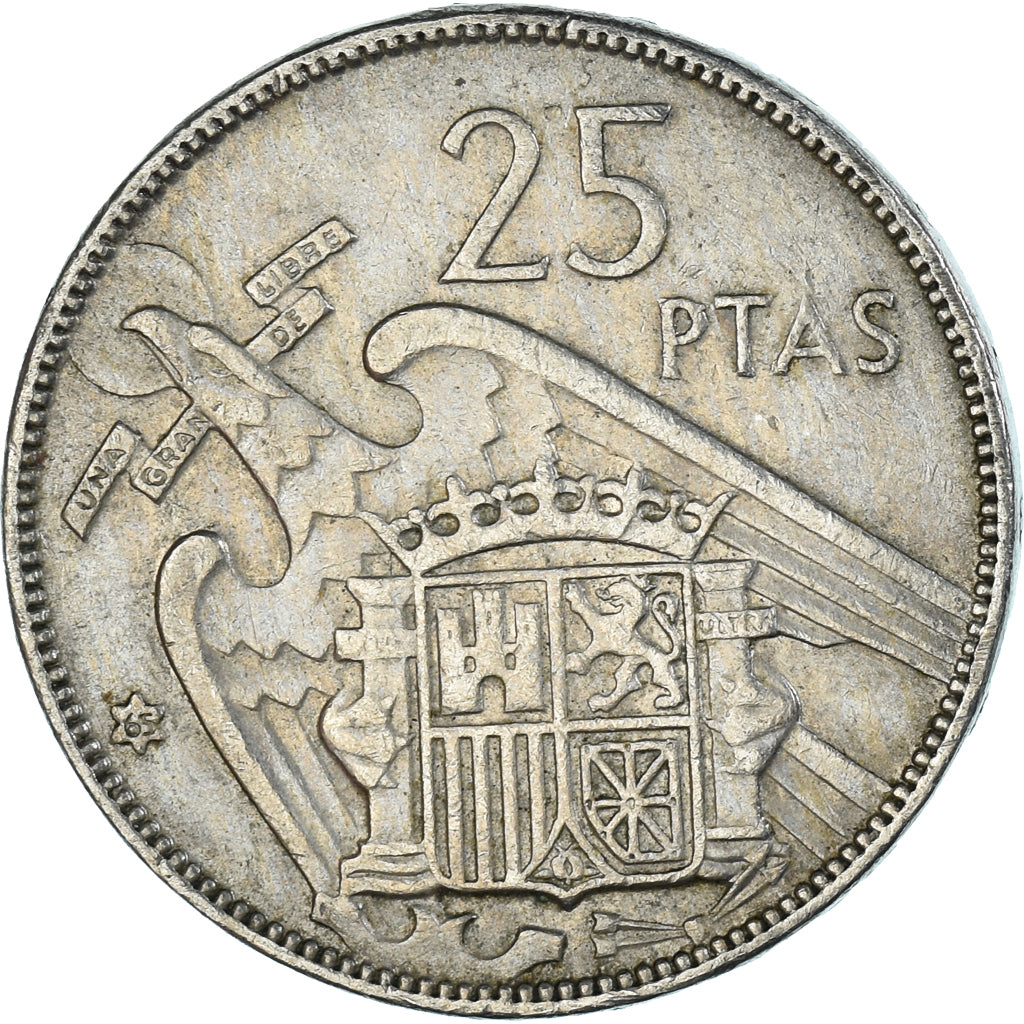 Monnaie, Espagne, 25 Pesetas, 1965