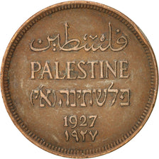 Palestine, Mil, 1927, EF(40-45), Bronze, KM:1