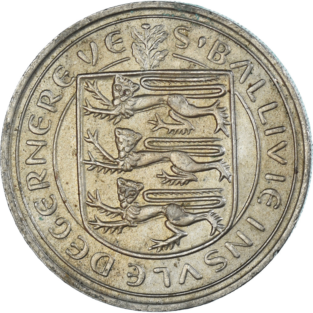 Coin, Guernsey, 10 New Pence, 1970